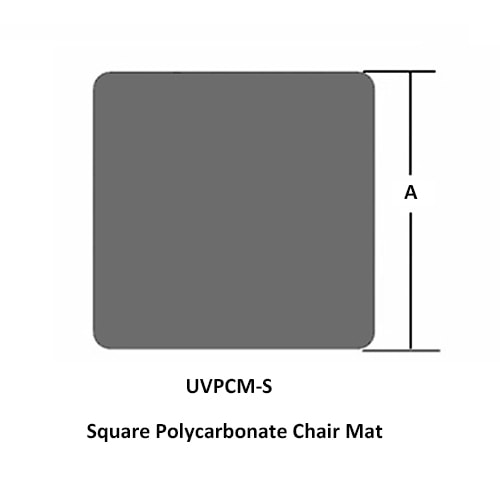 Square Polycarbonate Chair Mat