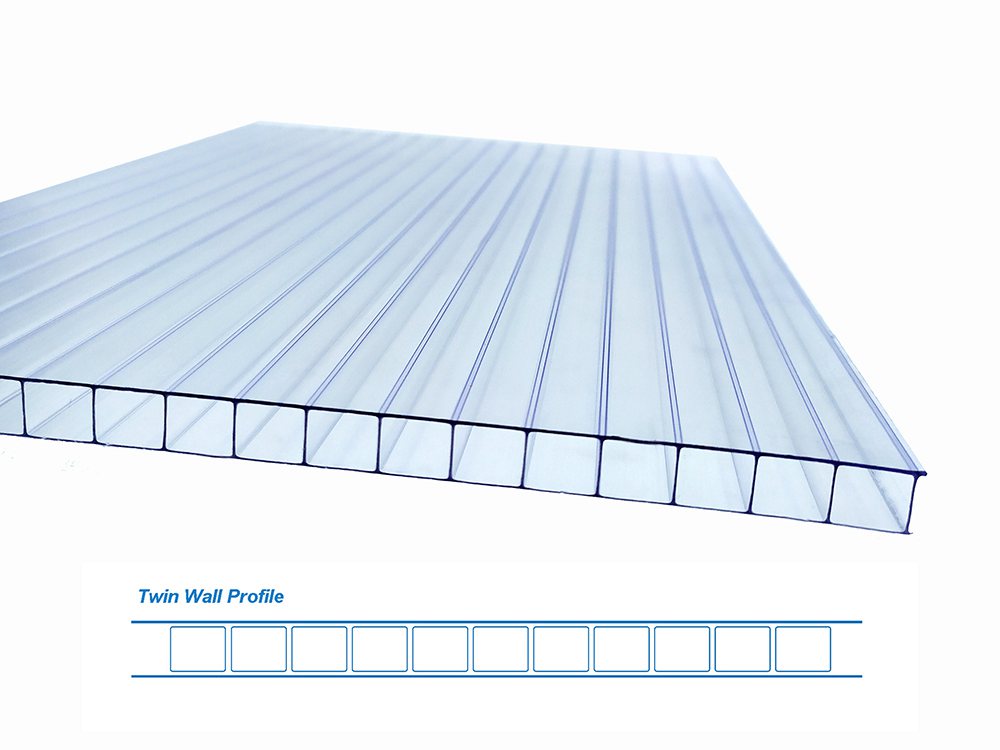 8mm Double wall polycarbonate sheet