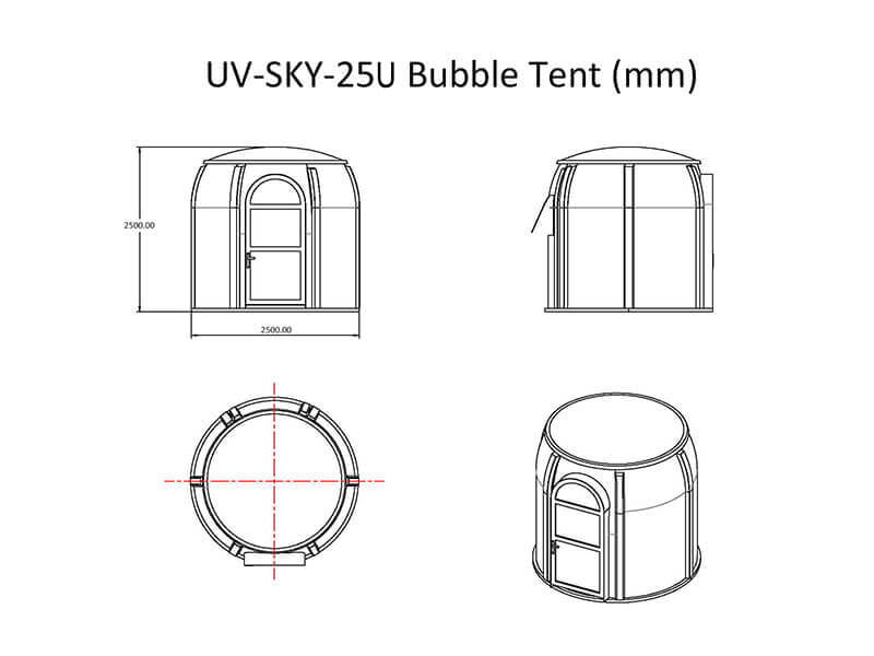UV-SKY-25Uバブルテント